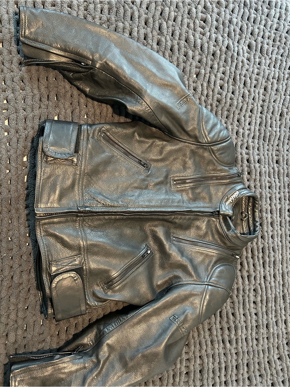 Ladies Large Fieldsheer leather biker jacket